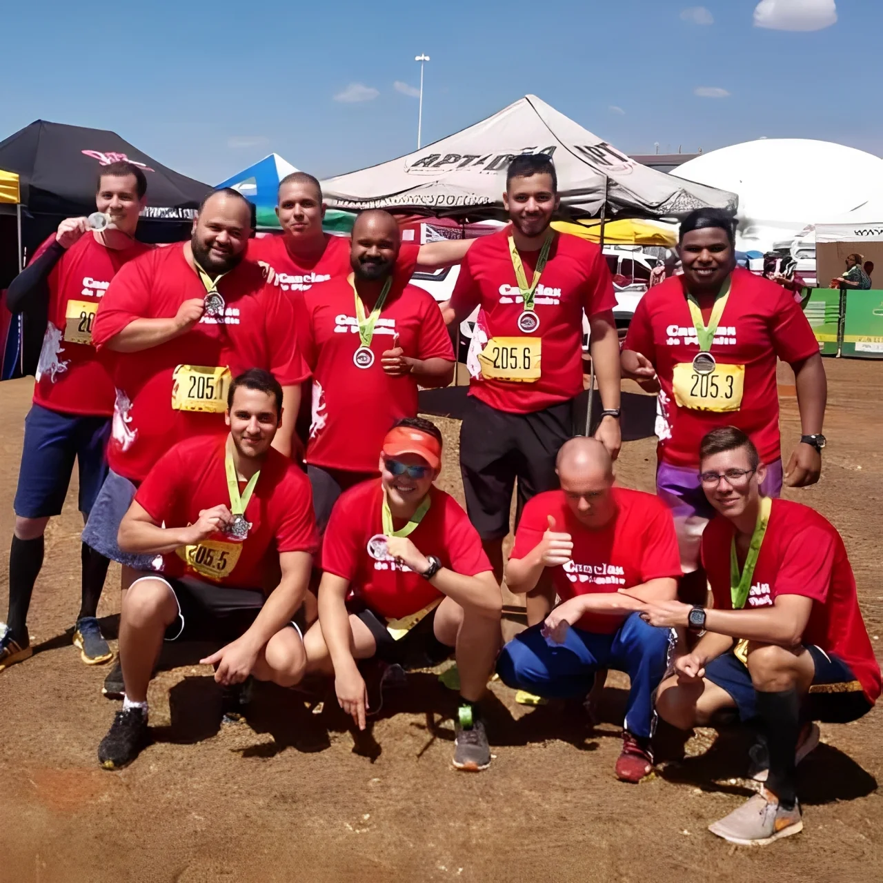 Primeira corrida com a equipe Canelas